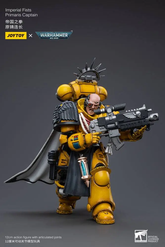 Warhammer 40k Action Figure 1/18 Imperial Fists Primaris Captain 12 cm product photo