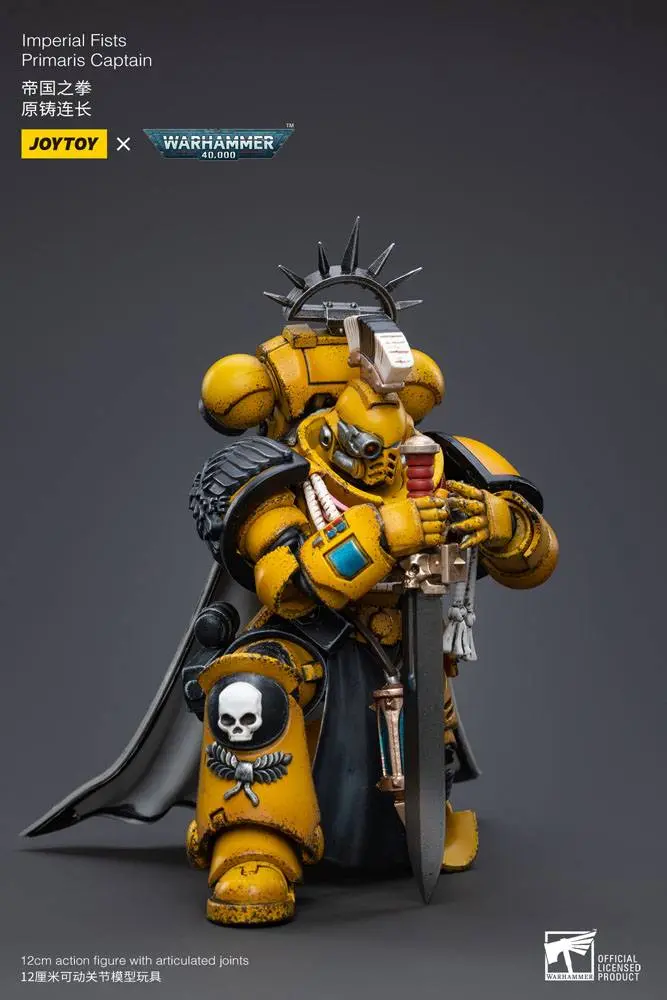 Warhammer 40k Action Figure 1/18 Imperial Fists Primaris Captain 12 cm product photo