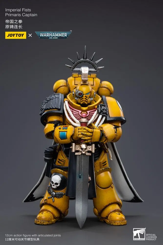 Warhammer 40k Action Figure 1/18 Imperial Fists Primaris Captain 12 cm product photo