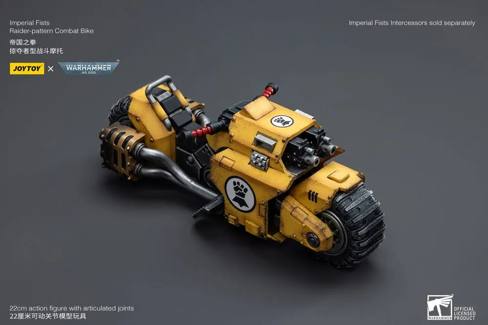 Warhammer 40k Vehicle 1/18 Imperial Fists Raider-pattern Combat Bike 22 cm product photo