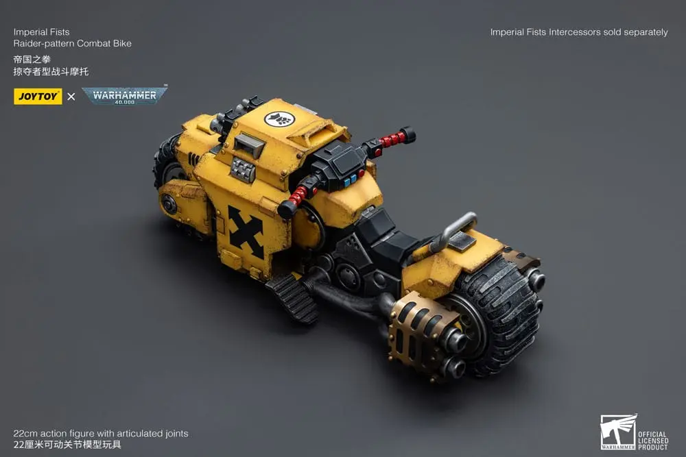 Warhammer 40k Vehicle 1/18 Imperial Fists Raider-pattern Combat Bike 22 cm product photo