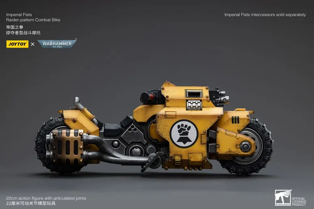 Warhammer 40k Vehicle 1/18 Imperial Fists Raider-pattern Combat Bike 22 cm product photo