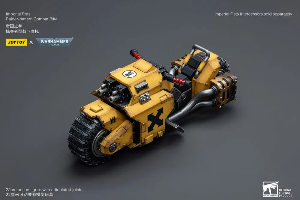 Warhammer 40k Vehicle 1/18 Imperial Fists Raider-pattern Combat Bike 22 cm product photo