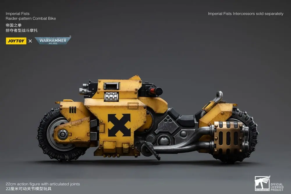 Warhammer 40k Vehicle 1/18 Imperial Fists Raider-pattern Combat Bike 22 cm product photo
