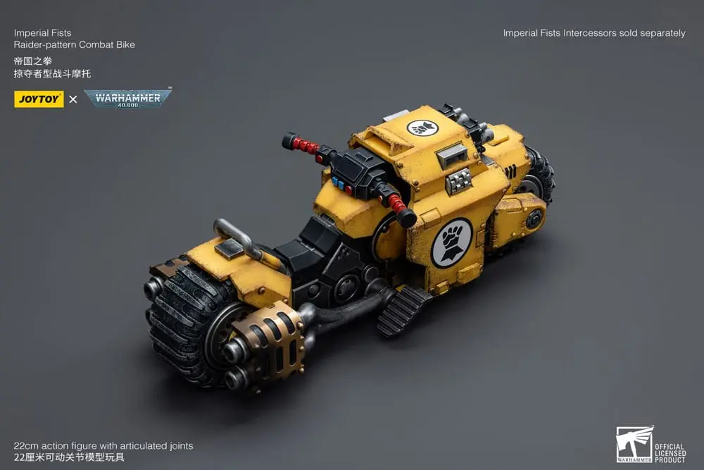 Warhammer 40k Vehicle 1/18 Imperial Fists Raider-pattern Combat Bike 22 cm product photo