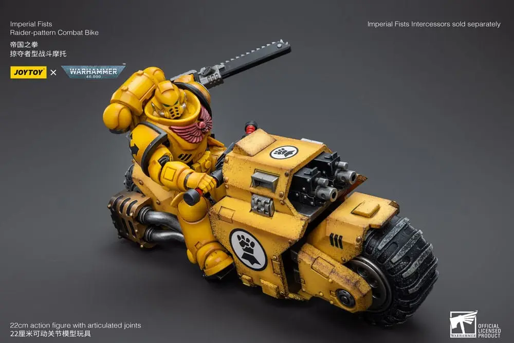 Warhammer 40k Vehicle 1/18 Imperial Fists Raider-pattern Combat Bike 22 cm product photo