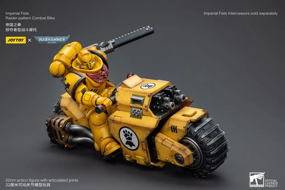 Warhammer 40k Vehicle 1/18 Imperial Fists Raider-pattern Combat Bike 22 cm product photo