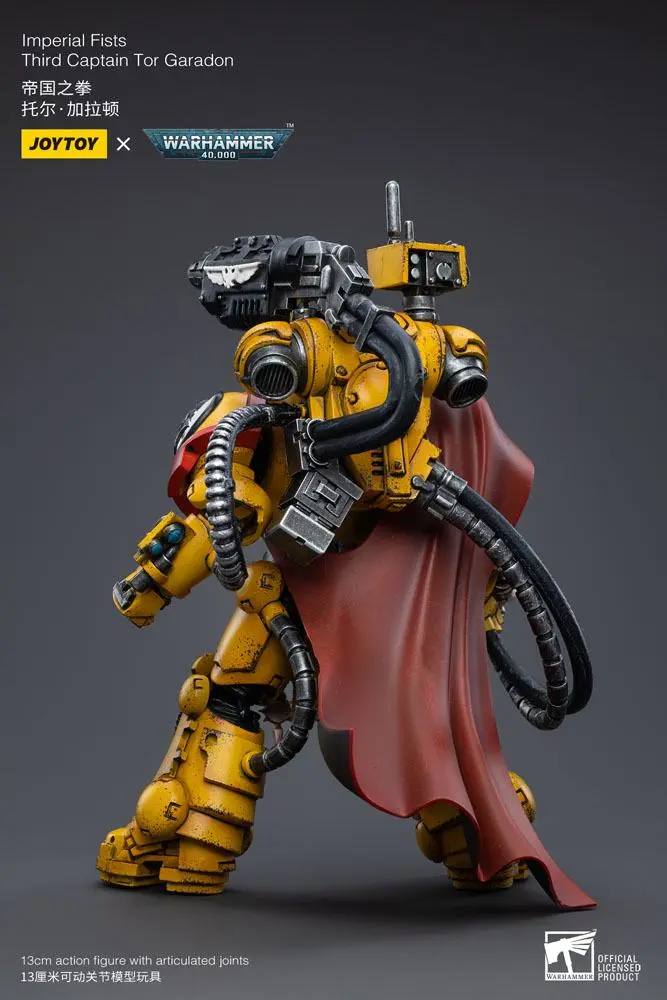 Warhammer 40k Action Figure 1/18 Imperial Fists Third Captain Tor Garadon 13 cm termékfotó