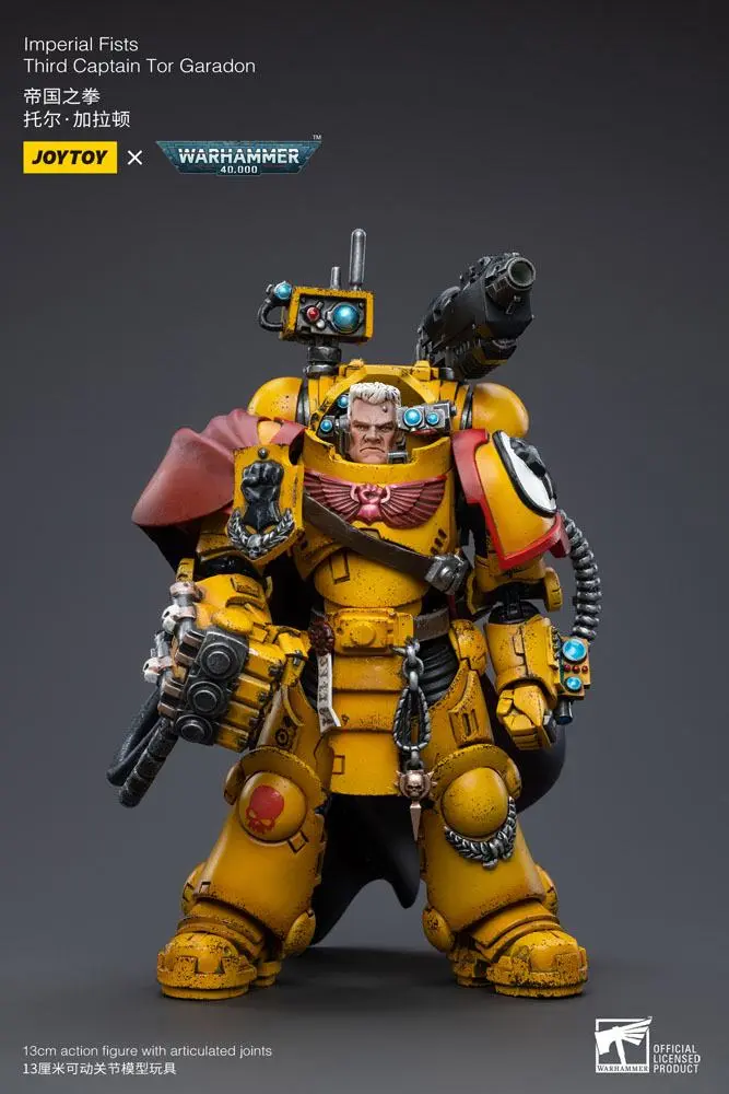 Warhammer 40k Action Figure 1/18 Imperial Fists Third Captain Tor Garadon 13 cm termékfotó