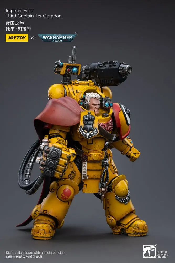 Warhammer 40k Action Figure 1/18 Imperial Fists Third Captain Tor Garadon 13 cm termékfotó