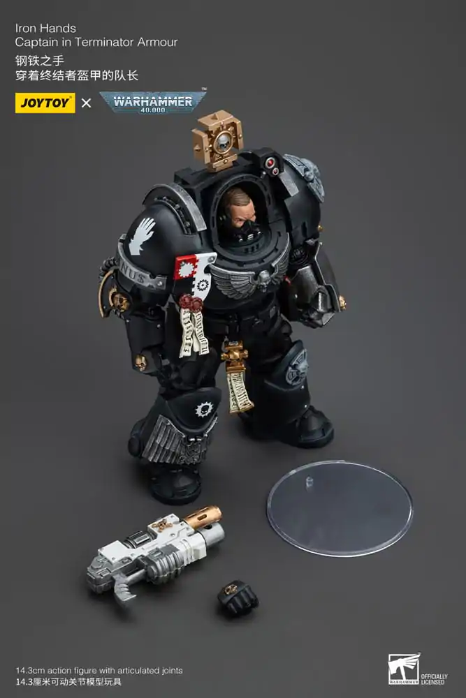 Warhammer 40k Action Figure 1/18 Iron Hands Captain in Terminator Armour 14 cm termékfotó