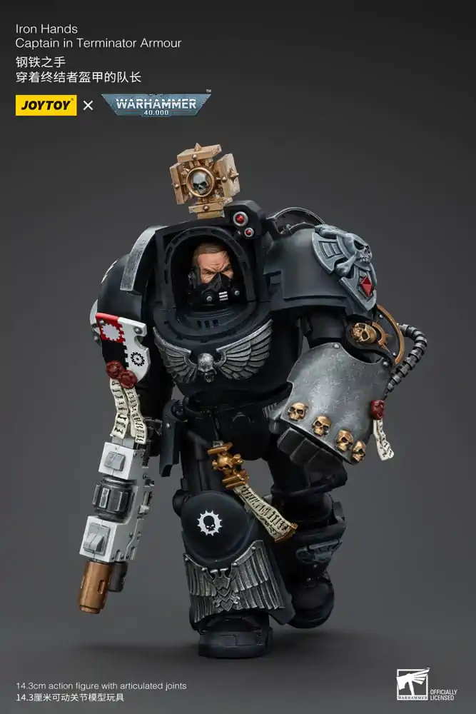 Warhammer 40k Action Figure 1/18 Iron Hands Captain in Terminator Armour 14 cm termékfotó