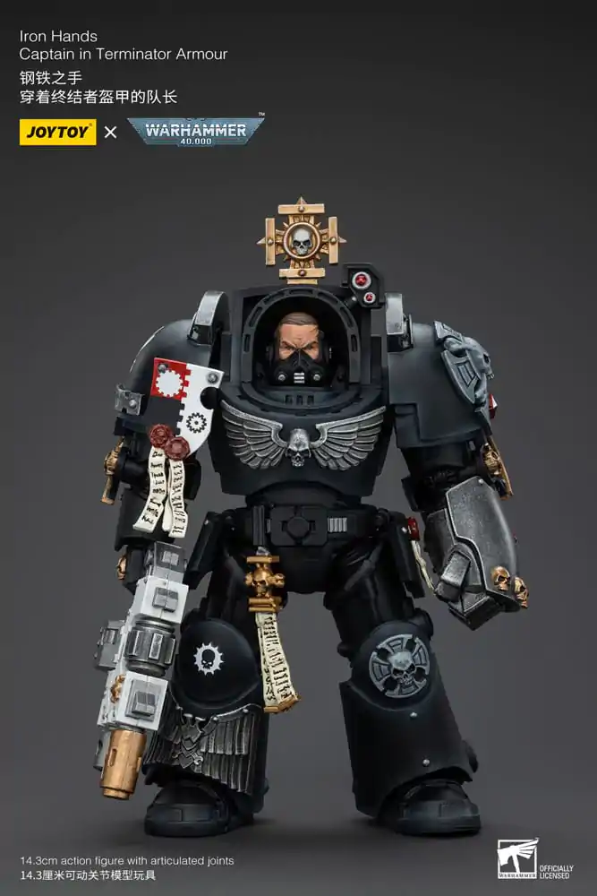 Warhammer 40k Action Figure 1/18 Iron Hands Captain in Terminator Armour 14 cm termékfotó