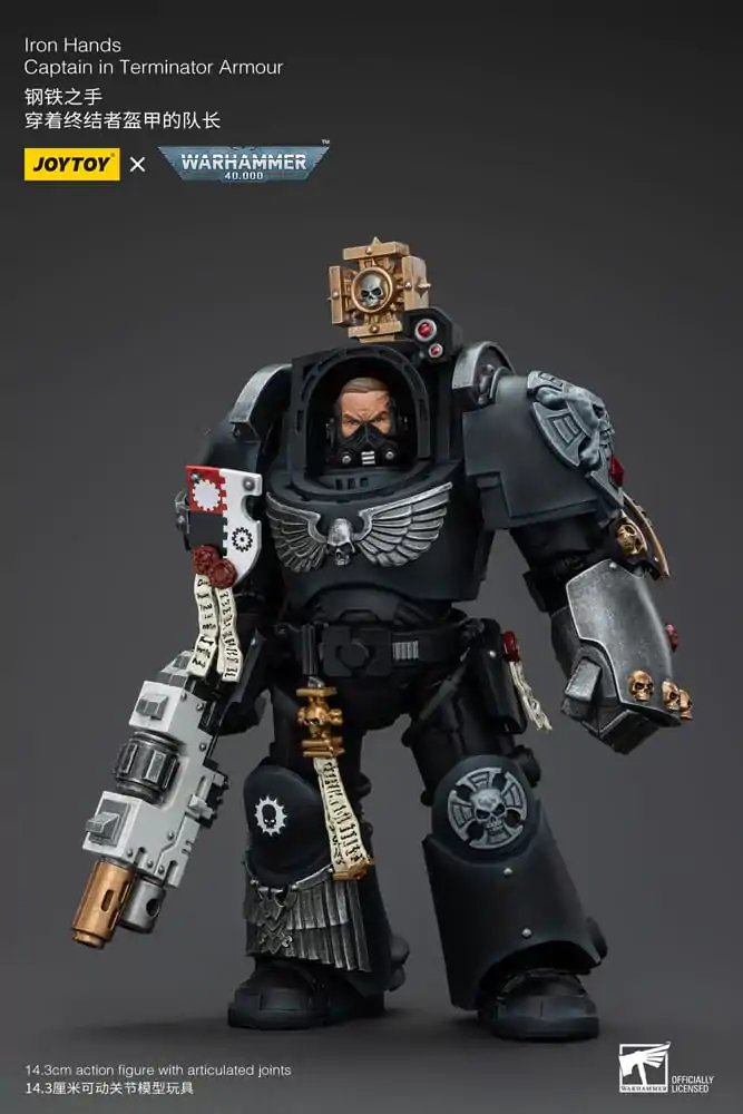 Warhammer 40k Action Figure 1/18 Iron Hands Captain in Terminator Armour 14 cm termékfotó