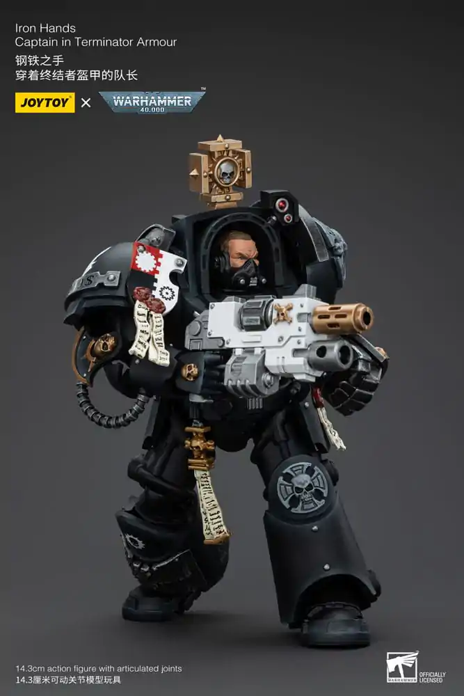 Warhammer 40k Action Figure 1/18 Iron Hands Captain in Terminator Armour 14 cm termékfotó