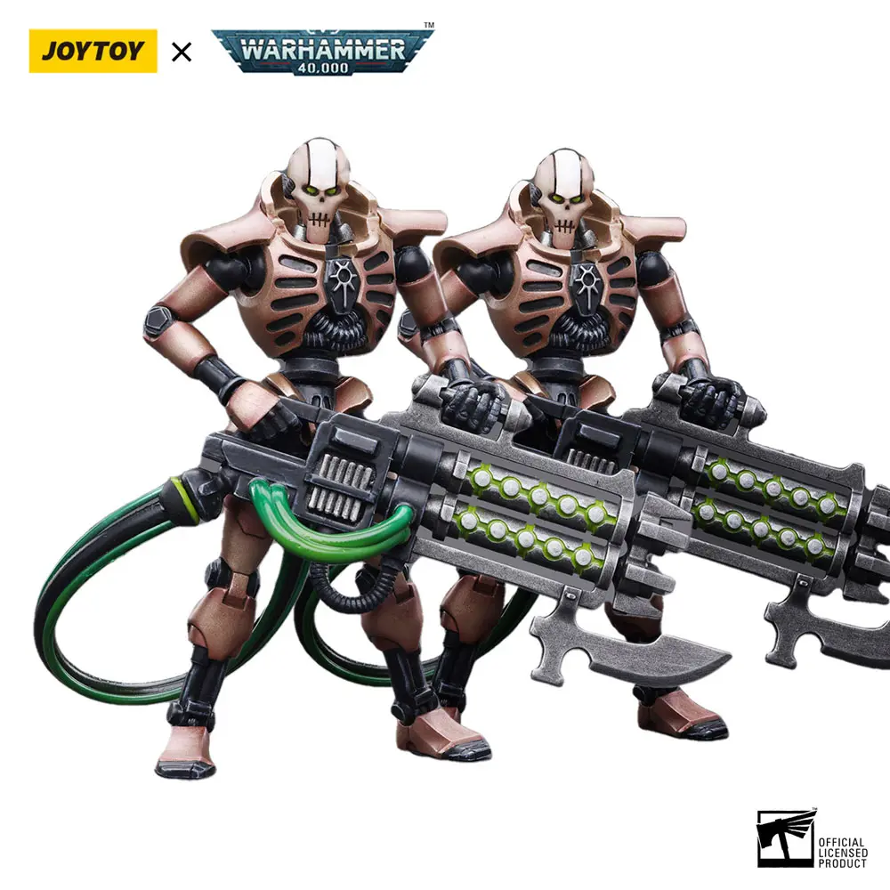 Warhammer 40k Action Figure 2-Pack 1/18 Necrons Szarekhan Dynasty Immortal with Gauss Blaster 11 cm termékfotó