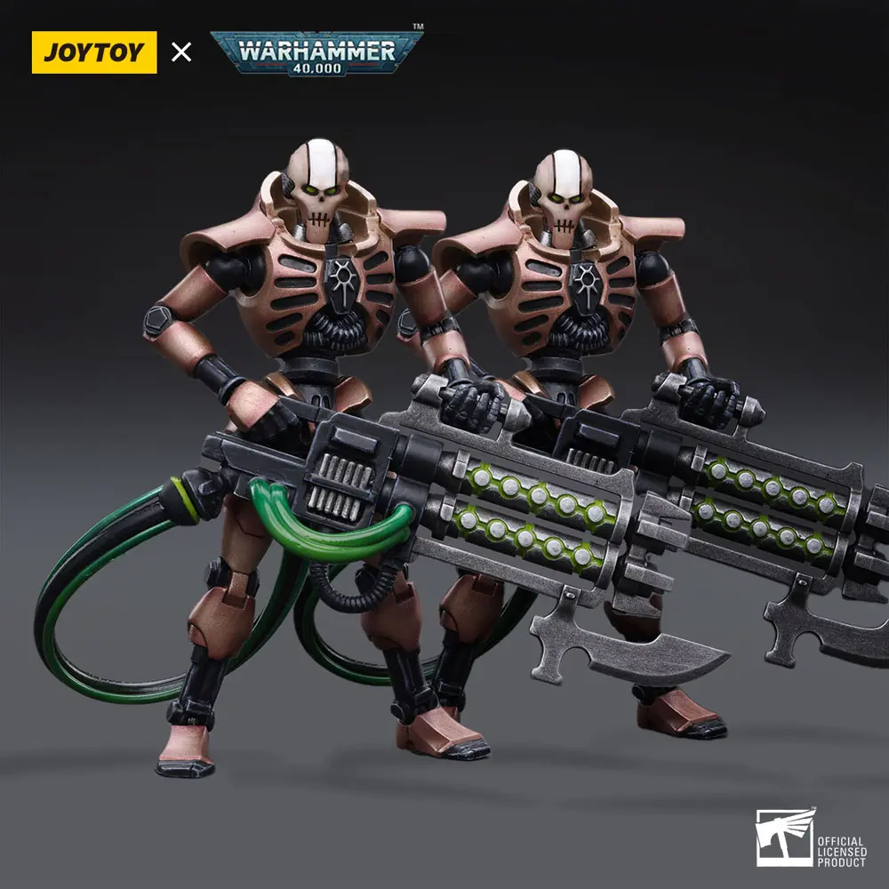 Warhammer 40k Action Figure 2-Pack 1/18 Necrons Szarekhan Dynasty Immortal with Gauss Blaster 11 cm termékfotó