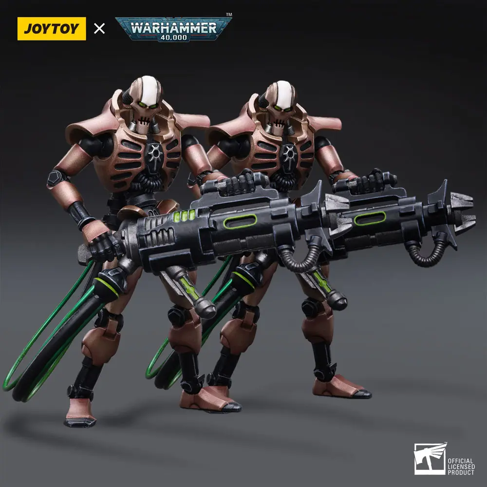 Warhammer 40k Action Figure 2-Pack 1/18 Necrons Szarekhan Dynasty Immortal with Tesla Carbine 11 cm termékfotó