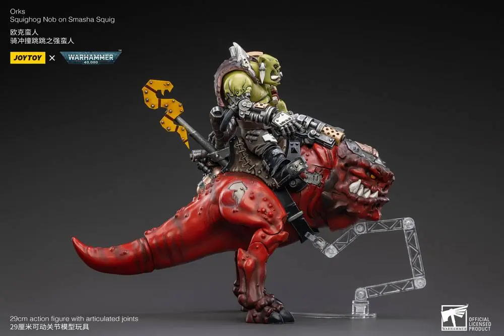 Warhammer 40k Action Figure 1/18 Orks Squighog Nob On Smasha Squig product photo