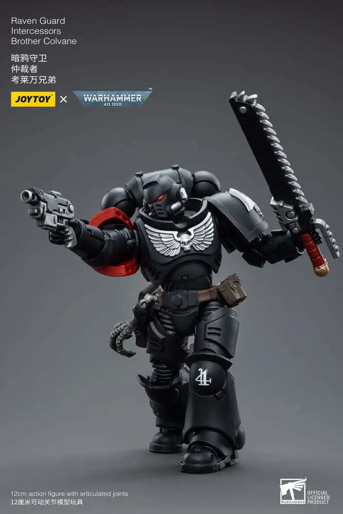 Warhammer 40k Action Figure 1/18 Raven Guard Intercessors Brother Colvane 12 cm termékfotó