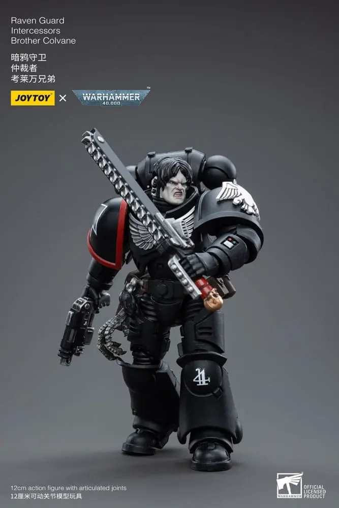 Warhammer 40k Action Figure 1/18 Raven Guard Intercessors Brother Colvane 12 cm termékfotó