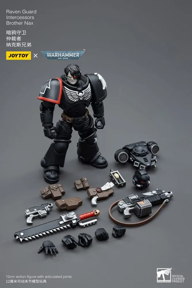 Warhammer 40k Action Figure 1/18 Raven Guard Intercessors Brother Nax 12 cm termékfotó