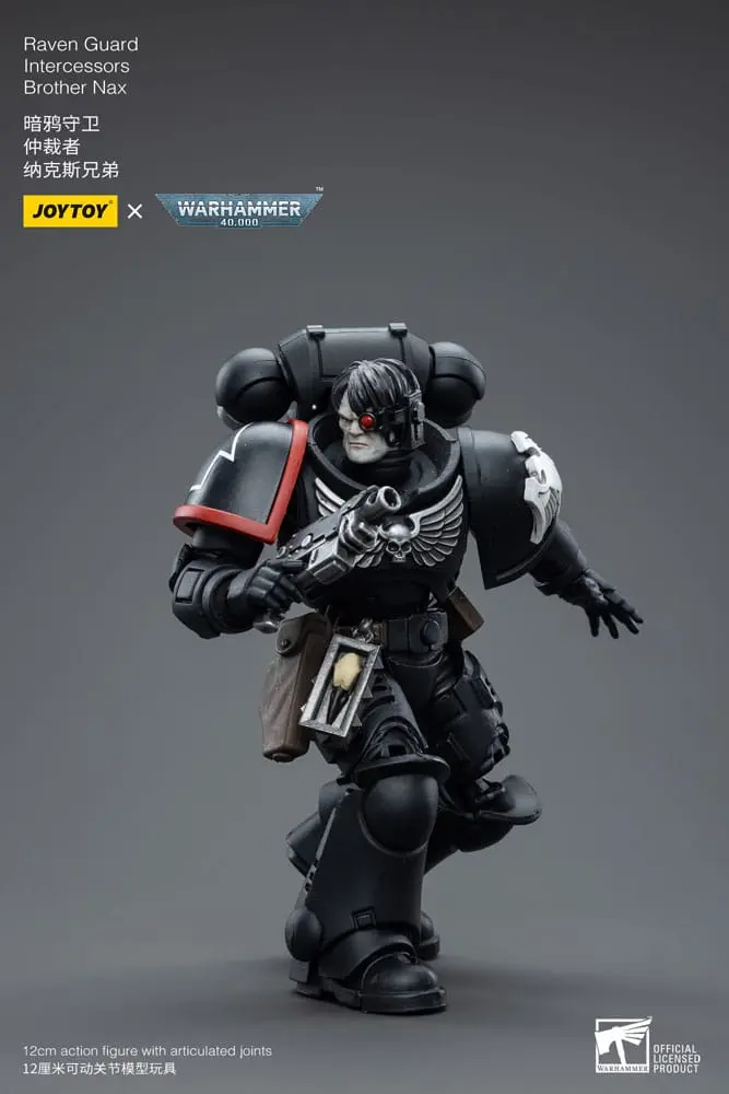 Warhammer 40k Action Figure 1/18 Raven Guard Intercessors Brother Nax 12 cm termékfotó