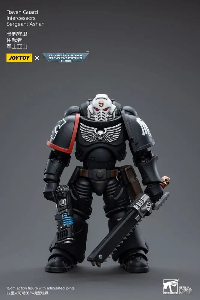 Warhammer 40k Action Figure 1/18 Raven Guard Intercessors Sergeant Ashan 12 cm product photo