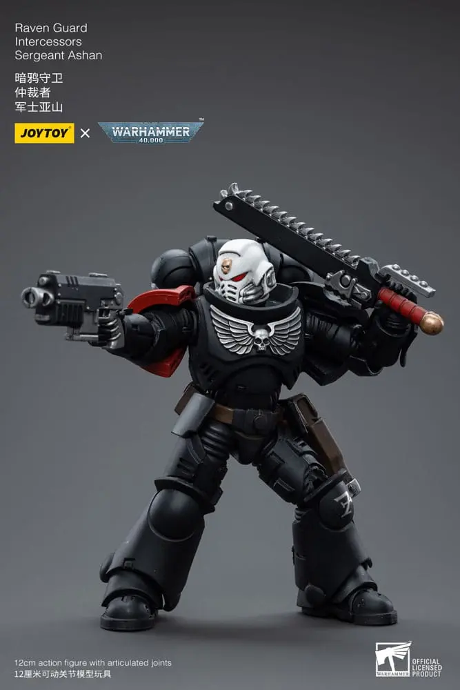 Warhammer 40k Action Figure 1/18 Raven Guard Intercessors Sergeant Ashan 12 cm product photo