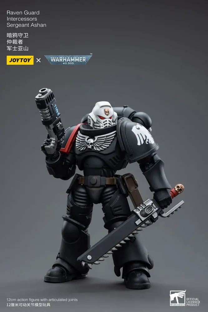 Warhammer 40k Action Figure 1/18 Raven Guard Intercessors Sergeant Ashan 12 cm product photo