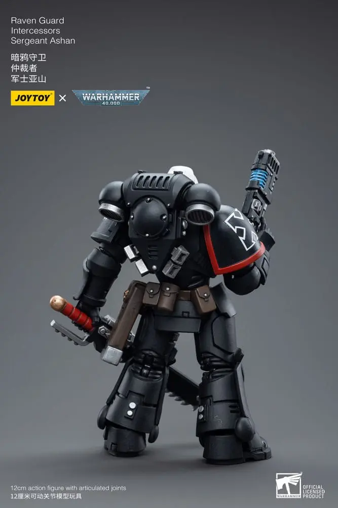 Warhammer 40k Action Figure 1/18 Raven Guard Intercessors Sergeant Ashan 12 cm product photo