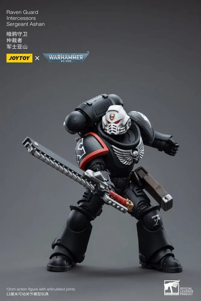 Warhammer 40k Action Figure 1/18 Raven Guard Intercessors Sergeant Ashan 12 cm product photo