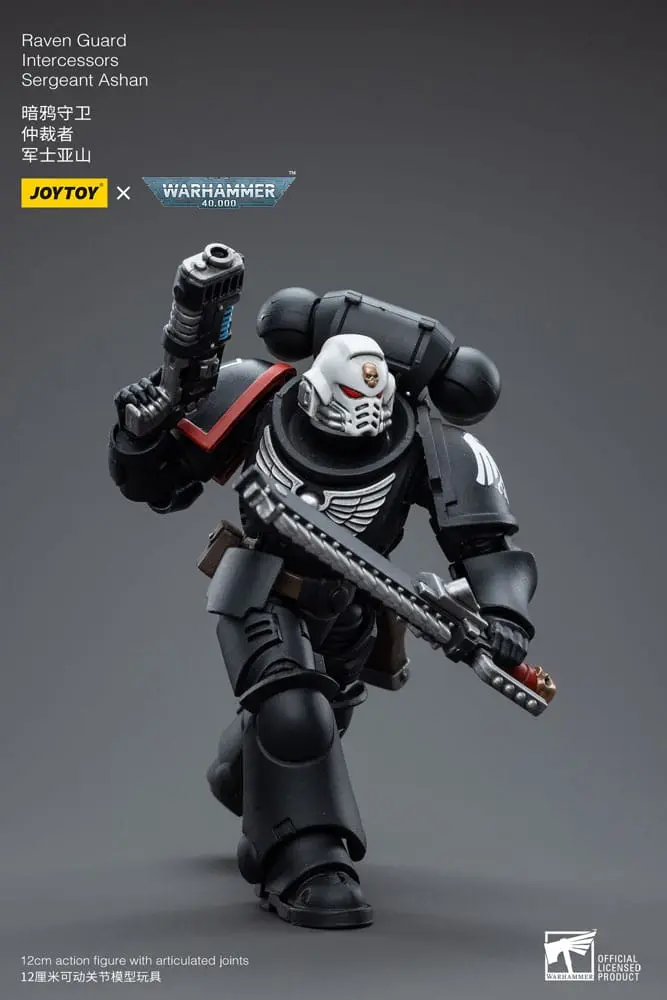 Warhammer 40k Action Figure 1/18 Raven Guard Intercessors Sergeant Ashan 12 cm product photo