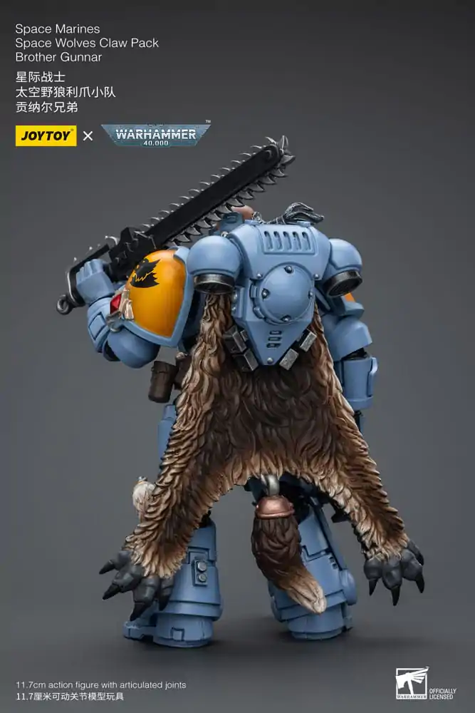 Warhammer 40k Action Figure 1/18 Space Marines Space Wolves Claw Pack Brother Gunnar 12 cm termékfotó