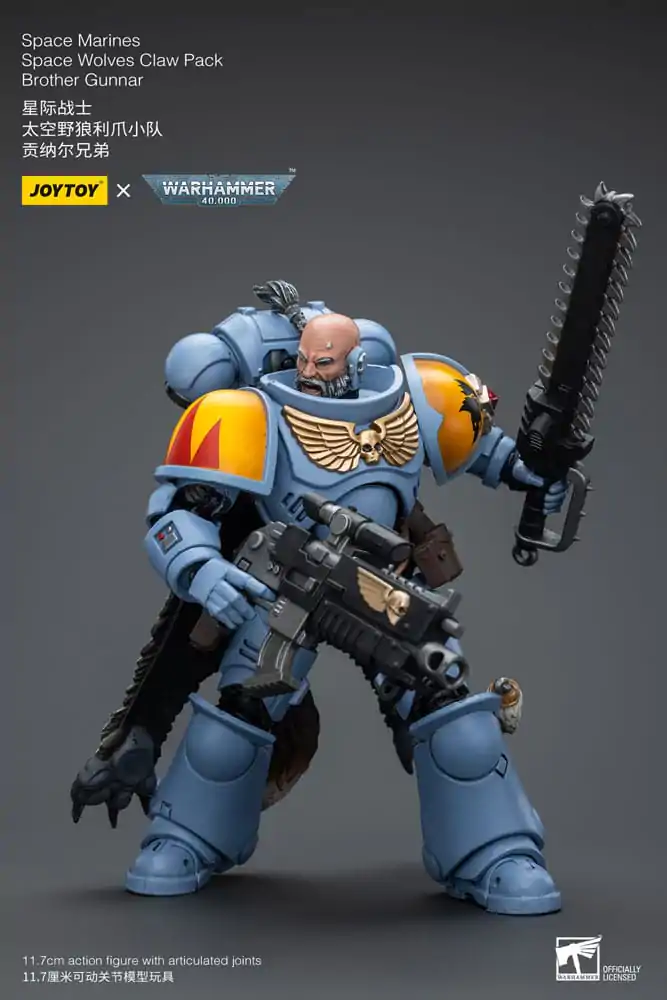 Warhammer 40k Action Figure 1/18 Space Marines Space Wolves Claw Pack Brother Gunnar 12 cm termékfotó