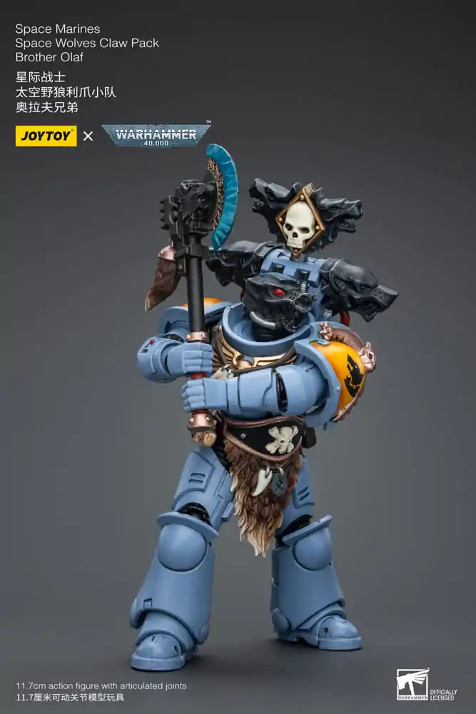 Warhammer 40k Action Figure 1/18 Space Marines Space Wolves Claw Pack Brother Olaf 12 cm termékfotó