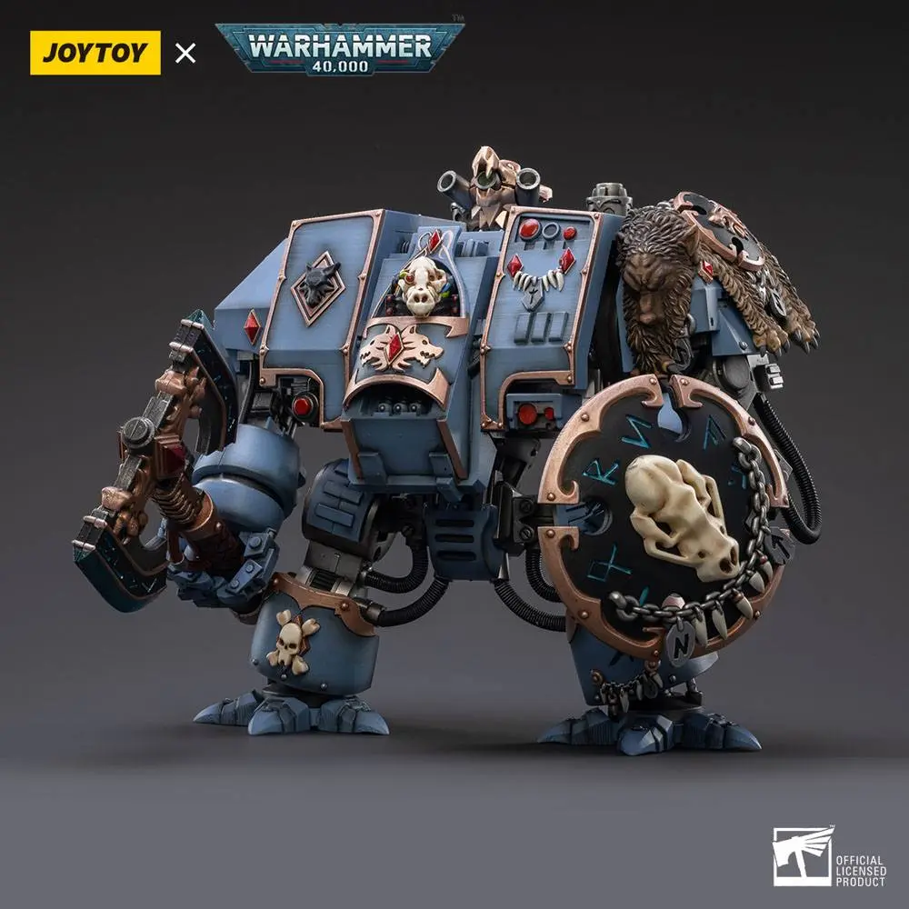 Warhammer 40k Action Figure 1/18 Space Marines Space Wolves Venerable Dreadnought Brother Hvor 20 cm product photo