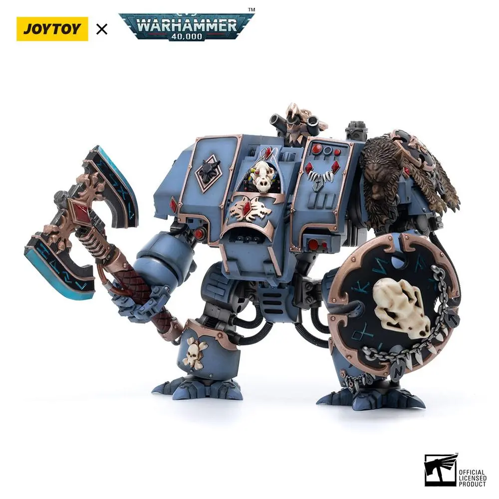 Warhammer 40k Action Figure 1/18 Space Marines Space Wolves Venerable Dreadnought Brother Hvor 20 cm product photo