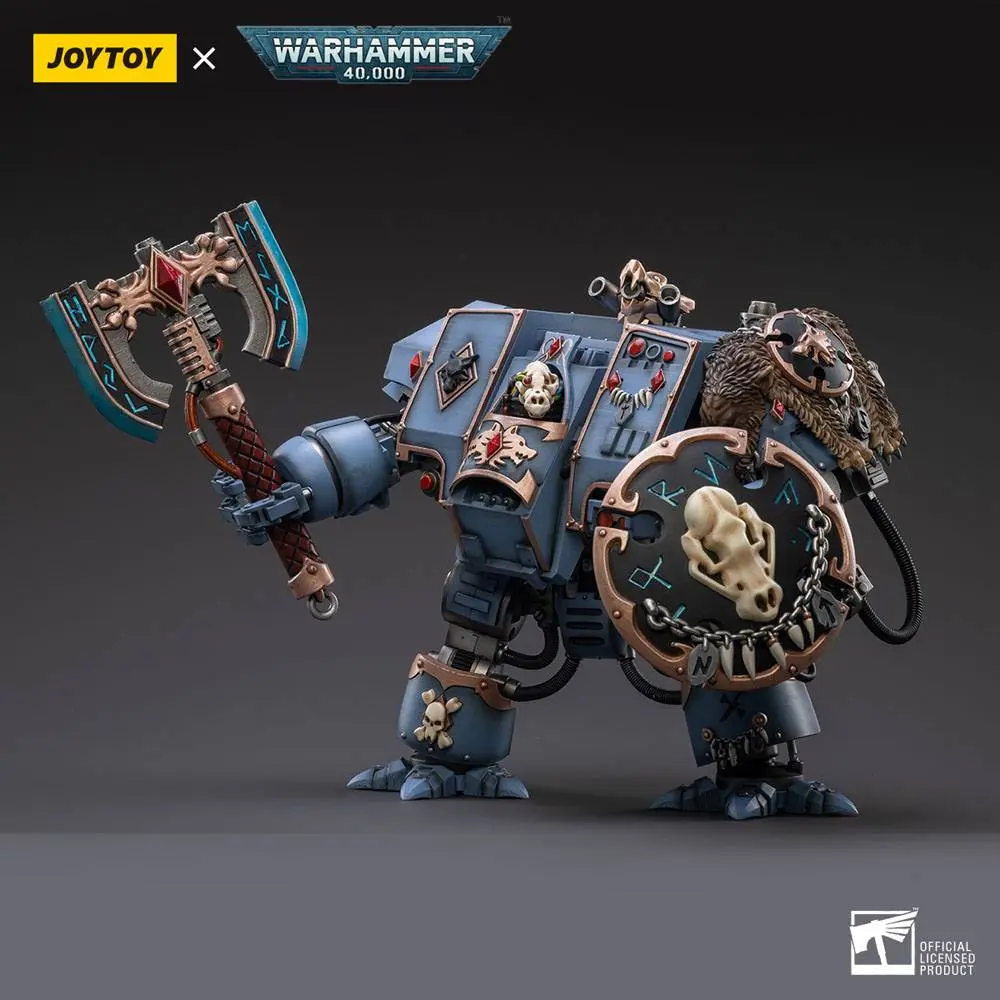Warhammer 40k Action Figure 1/18 Space Marines Space Wolves Venerable Dreadnought Brother Hvor 20 cm product photo