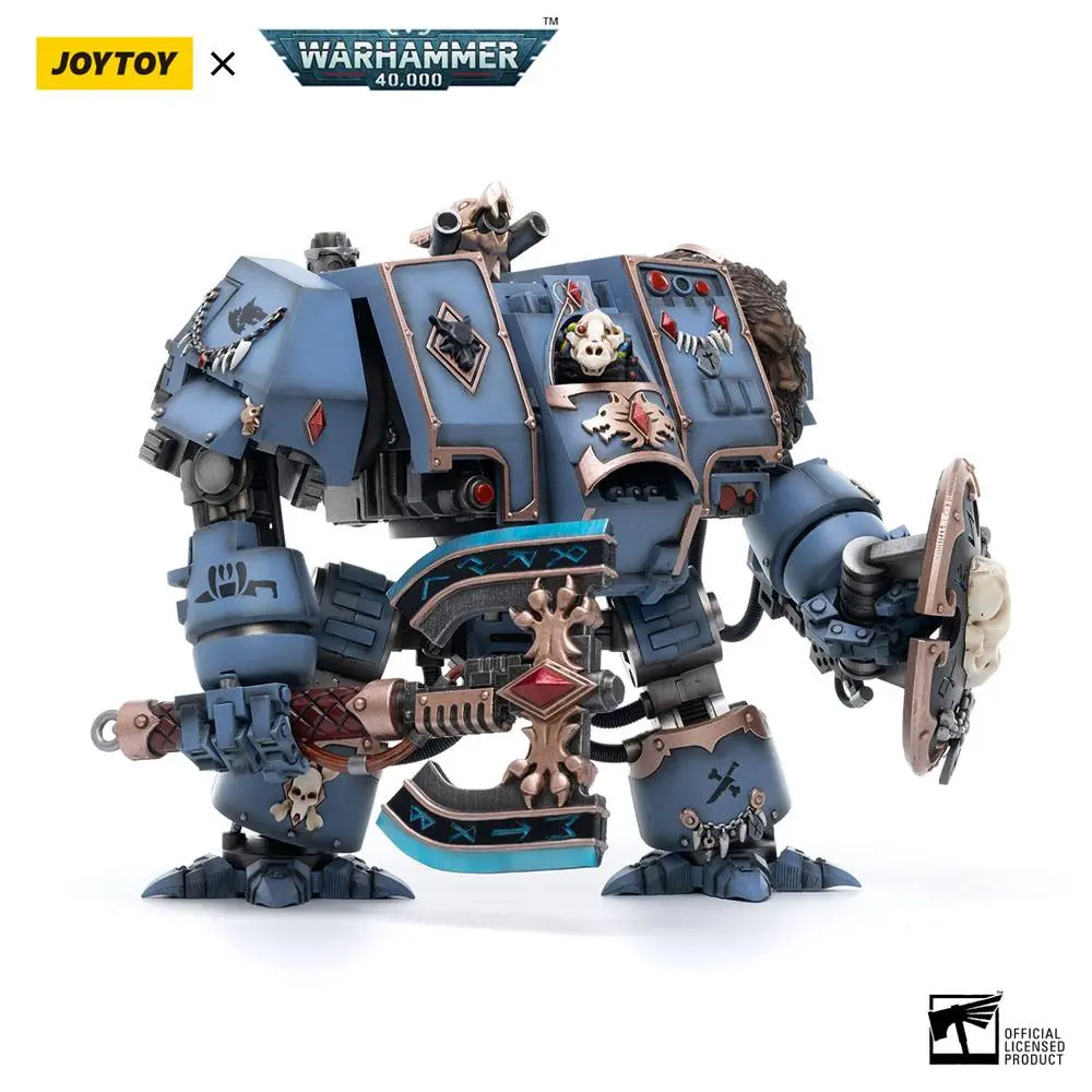 Warhammer 40k Action Figure 1/18 Space Marines Space Wolves Venerable Dreadnought Brother Hvor 20 cm product photo