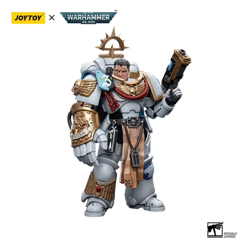 Warhammer 40k Action Figure 1/18 Space Marines White Consuls Captain Messinius 12 cm product photo