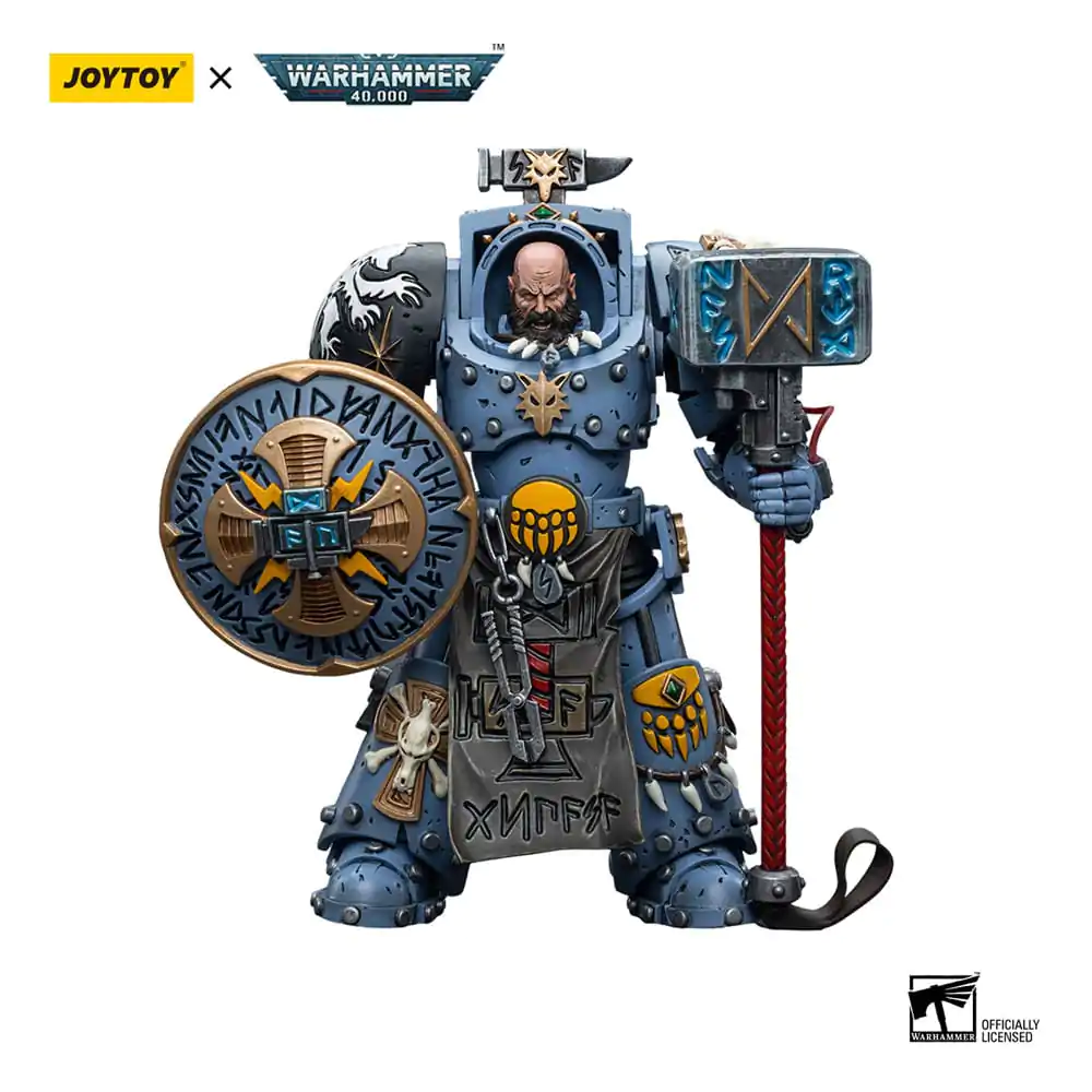 Warhammer 40k Action Figure 1/18 Space Wolves Arjac Rockfist 12 cm product photo