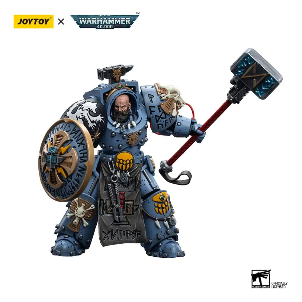 Warhammer 40k Action Figure 1/18 Space Wolves Arjac Rockfist 12 cm product photo