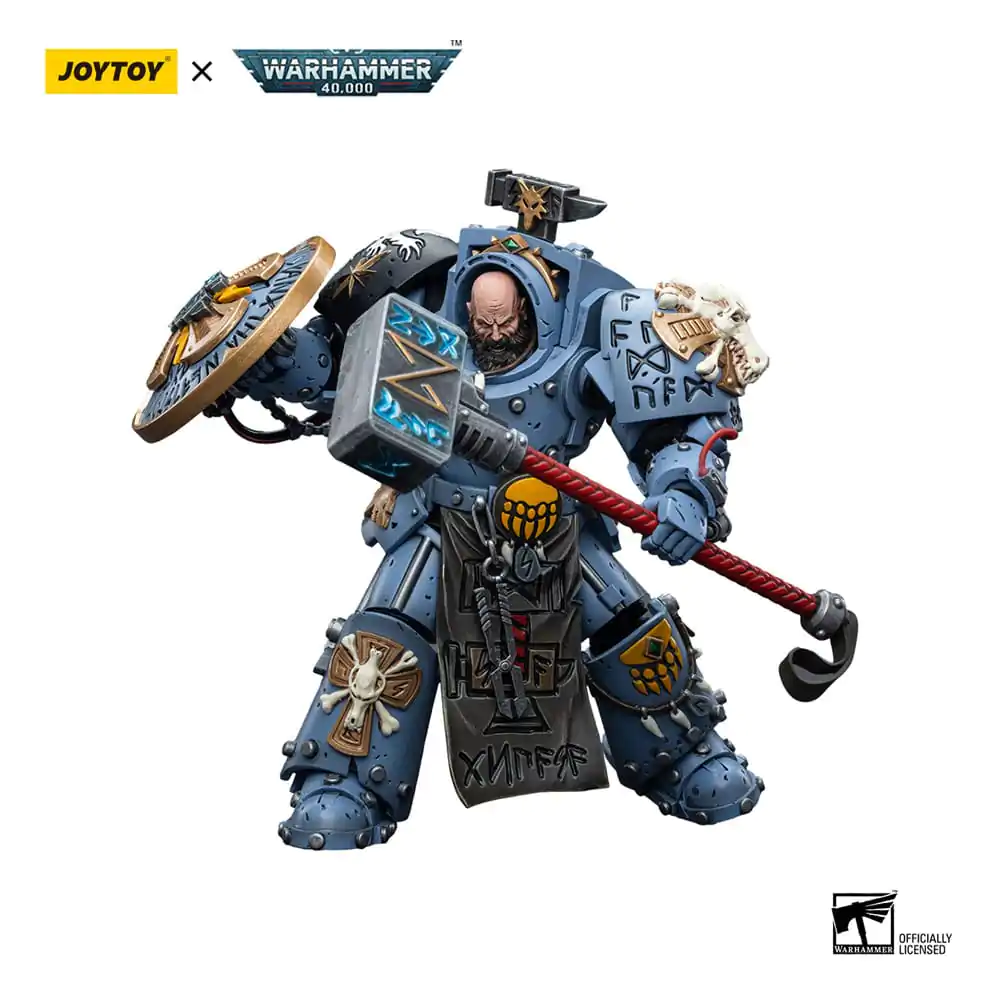 Warhammer 40k Action Figure 1/18 Space Wolves Arjac Rockfist 12 cm product photo