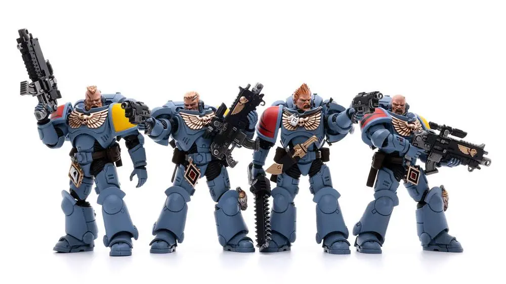 Warhammer 40k Action Figure 4-Pack 1/18 Space Wolves Battle Hunters 12 cm product photo
