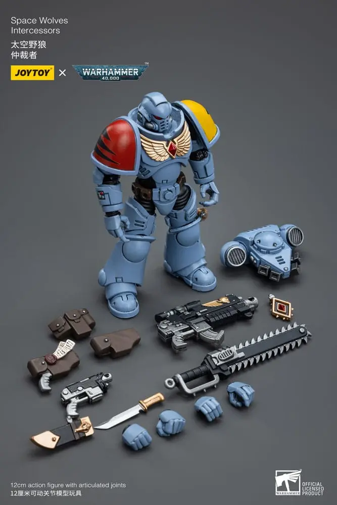 Warhammer 40k Action Figure 1/18 Space Wolves Intercessors 12 cm product photo