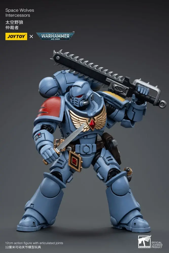 Warhammer 40k Action Figure 1/18 Space Wolves Intercessors 12 cm product photo