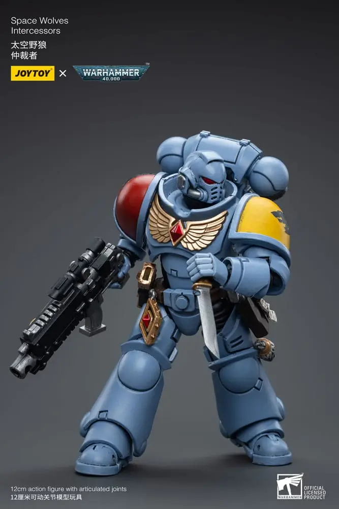Warhammer 40k Action Figure 1/18 Space Wolves Intercessors 12 cm product photo