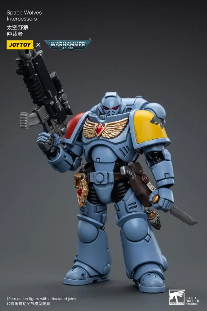 Warhammer 40k Action Figure 1/18 Space Wolves Intercessors 12 cm product photo