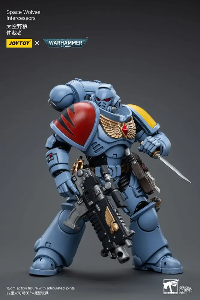 Warhammer 40k Action Figure 1/18 Space Wolves Intercessors 12 cm product photo